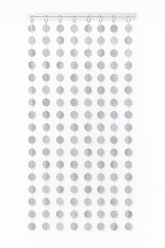 Disco Foil Doorway Curtain with Hanging Disco Balls